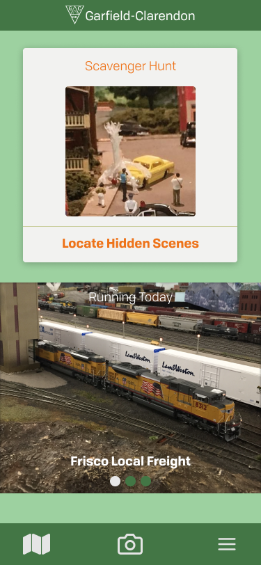 Screenshot of Garfield-Clarendon Mobile App